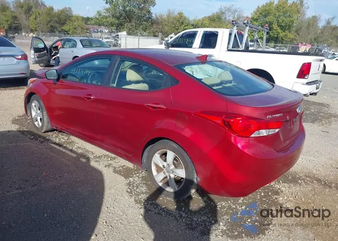 2013 Hyundai Elantra Gls from USA, damaged, VIN 5NPDH4AE6DH245048